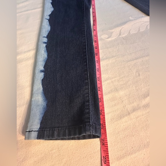 Inc International Concepts Skinny Jeans w/Lt Blue Bleach Side Stripes Sz 8P - Picture 7 of 8